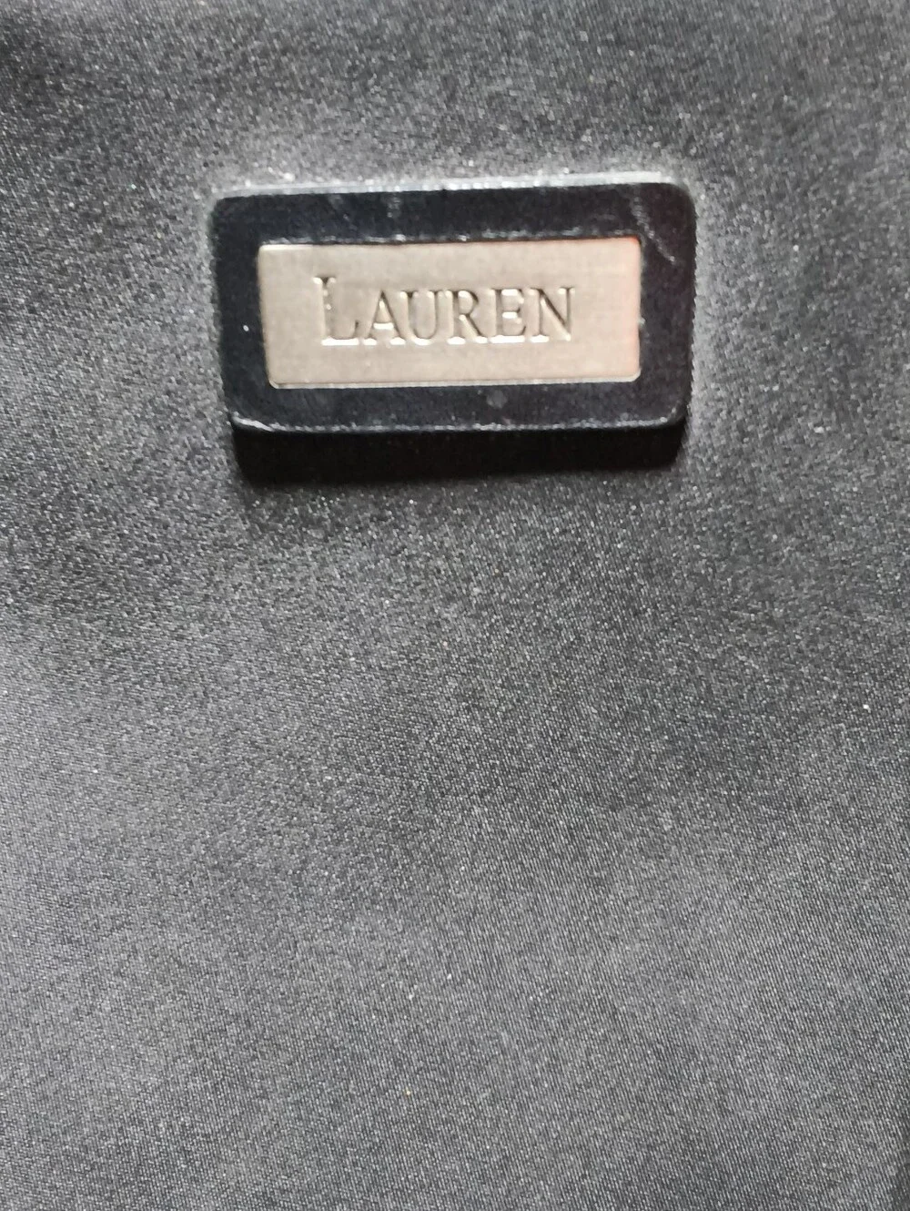 Lauren Ralph Lauren Black Nylon Tote Bag With Removable Shoulder Strap